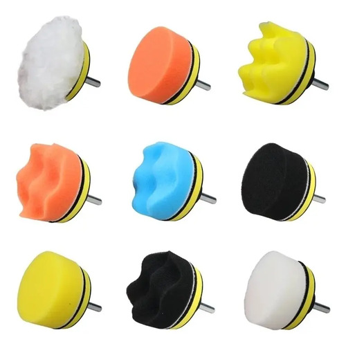 Kit De Pulido Para Taladros 11 Piezas De 8 Cm. Autos Etc.. Único - Imagen 2