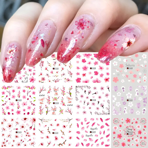 Stikers Tatoo Para Uñas Diseños Variados Muy Lindas - Imagen 3