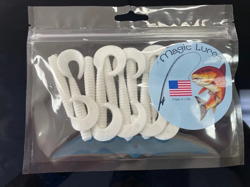 Set 10 Señuelos De Pesca Artificiales Para Rio Y Mar Blanco - Imagen 4