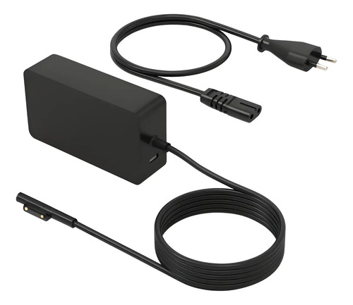 Cargador Compatible Con Microsoft Surface Pro 65w Negro