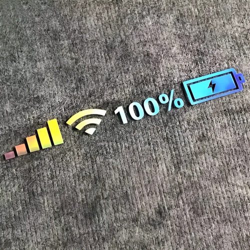 Sticker Para Auto Wifi Reflectivo Conectividad Mediano - Imagen 5