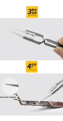 Pinza De Precision Inversa Con Punta De Ceramica - Imagen 3