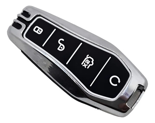 Llavero De Byd Con Proteccion Metalica Y Silicona Negro