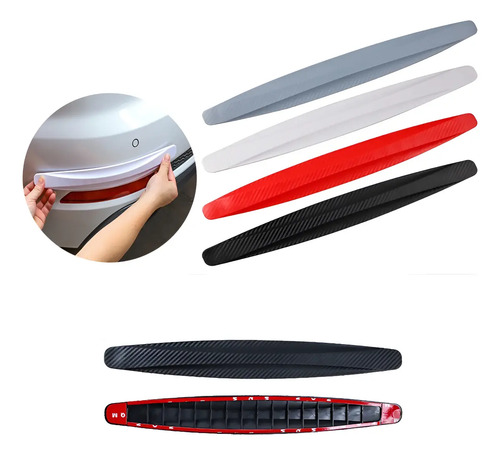 4 Protectores De Paragolpes Goma Universal Gol Saveiro Fiat
