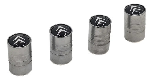 Tapitas De Valvulas De Neumaticos Para Citroen Plateadas