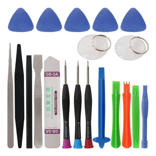 Kit De 21 Piezas Para Desarmar Celulares Desarmadores Etc.