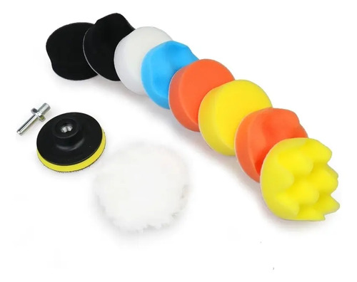 Kit De Pulido Para Taladros 11 Piezas De 8 Cm. Autos Etc.. Único - Imagen 6