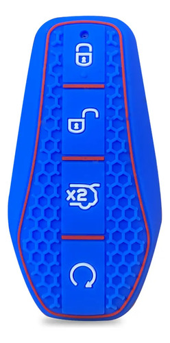 Funda De Silicona Para Llave De Byd Color Azul