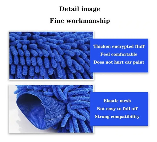 Guantes Para Lavar Autos De Microfibra Doble Cara Variado - Imagen 6