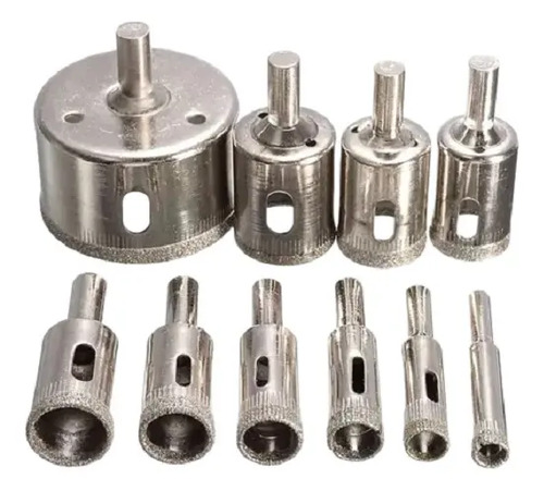 Mecha Copa Punta Diamante 15 Piezas Para Corte De Cerámica