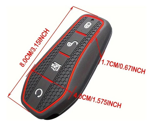 Funda De Silicona Para Llave De Byd Color Negro - Imagen 3