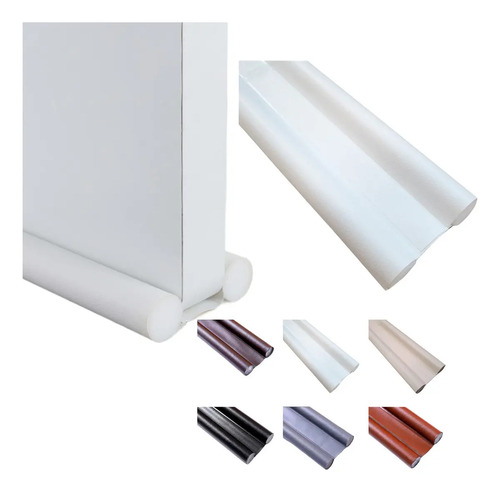 Chorizo, Burlete Doble Para Debajo De Puertas, Blanco Blanco