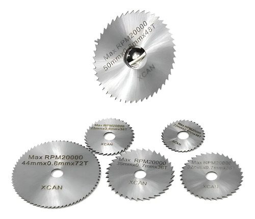 Set De Discos De Corte Para Taladro 7 Piezas Set 7 Piezas