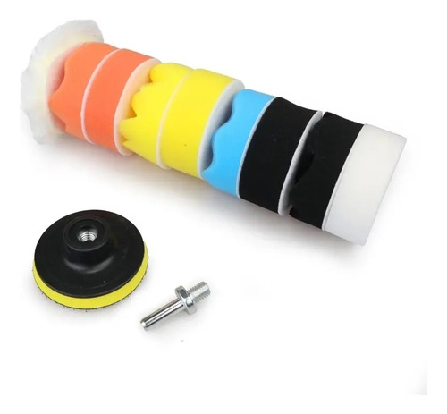 Kit De Pulido Para Taladros 11 Piezas De 8 Cm. Autos Etc.. Único - Imagen 3