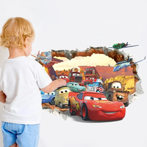 Stiker Cars, Decoración Dormitorio Bebe Niños Hermoso!! - Imagen 2