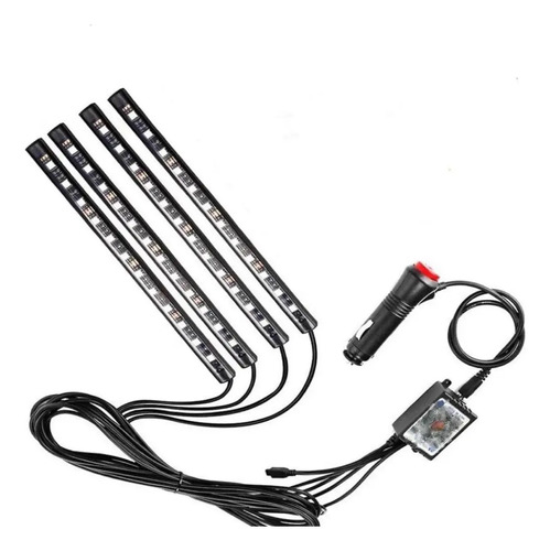 Kit Luces Led Colores Interior Control Rgh Audioritmico