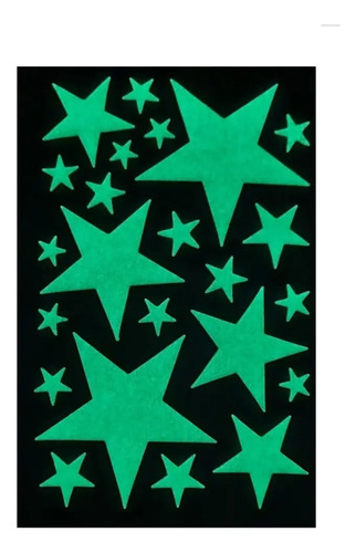 Estrellas Fotoluminiscentes Decoración Niños Stikers Grandes Fotoluminiscente Estrella
