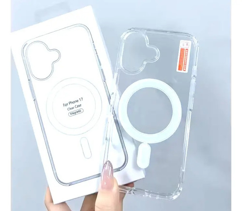 Funda De Silicona Transparente Magsafe iPhone 17 Transparente Liso