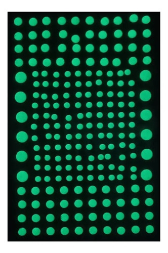 Puntos Fotoluminiscentes 3d Decoracion Pegotines Stikers Fotoluminiscente