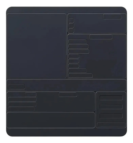 Sticker Atajos De Teclado Mac Os Vinilo 8x8 Cm Letras Negras Blanco
