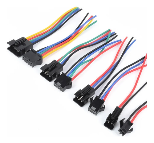 Conector Hembra Macho 22 Awg Con Cable X 5 (5-pin) - Imagen 2