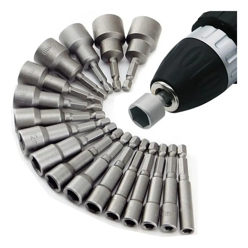 Set De 9 Adaptadores Copa Para Taladro De 5 A 13 Milímetros.