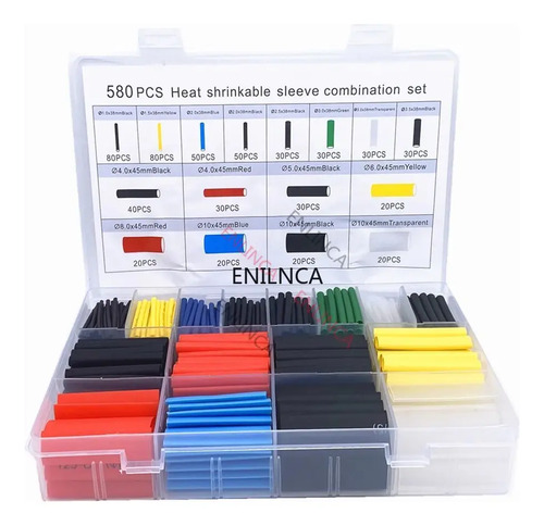 Espagueti Termocontraíble Para Cables 580 Piezas - Imagen 2