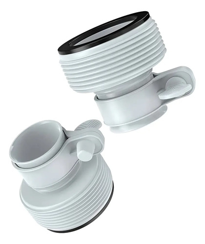 2 Adaptadores De Manguera Para Piscina De 1,25 A 1,5 Pulgada Blanco