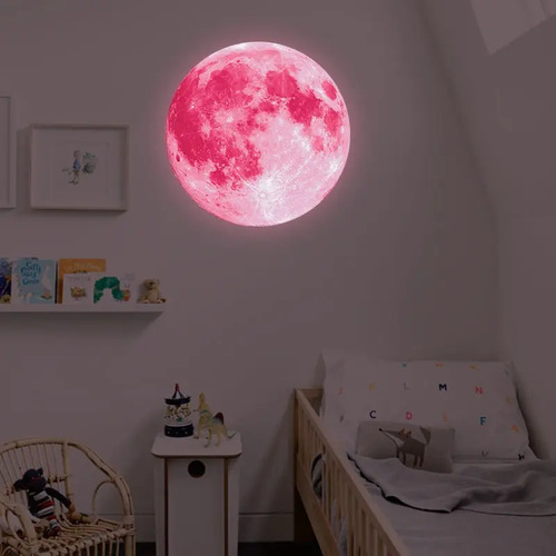 Luna  En Vinilo Para Pared Dormitorio (fotoluminiscente)