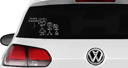 Sticker Vinilo Auto Vacante Disponible Para El Blanco 20 Cm - Imagen 2