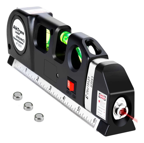 Cinta Metrica De 2,5 Metros Con Nivel Laser Integrado