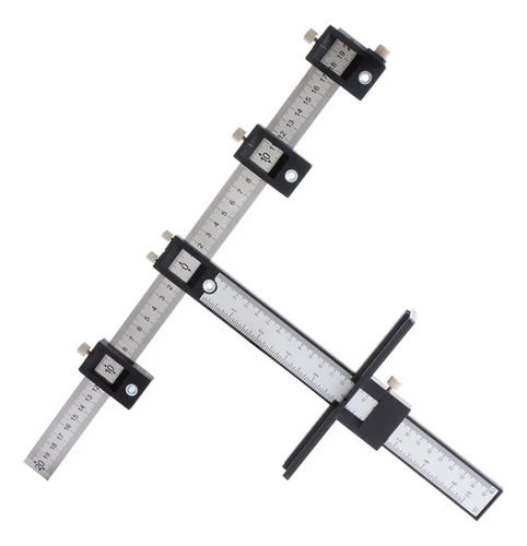 Regla Multifincion Ajustable De Aluminio Carpinteria Etc..
