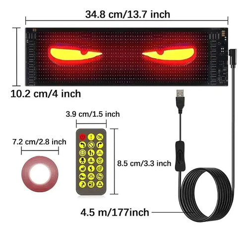Par De Paneles Led Para Vehiculos Negro